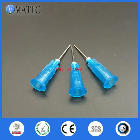 100Pcs 23G 0.5'' (1/2 Inch) High Quality Metal Glue Dispensing Needles - Syringe Pinhead for Dispenser Machine