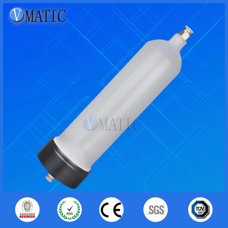 High Quality US Type Thickening 300 Cc / Ml Glue Filling Pneumatic Plastic Dispenser Syringe Barrel Set With Fast Quick Fitting