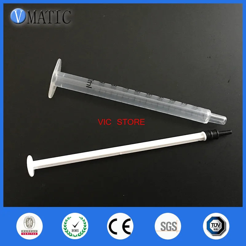 Free Shipping 50Pcs 1ml/cc Dispensing Plastic Liquid Dispenser Syringe Needle Industrial Glue Dispenser Syringes
