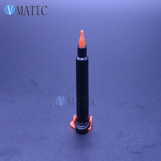Free Shipping 3cc/ 3ml Black Glue Dispensing Pneumatic Syringe Barrel With Piston & Cover