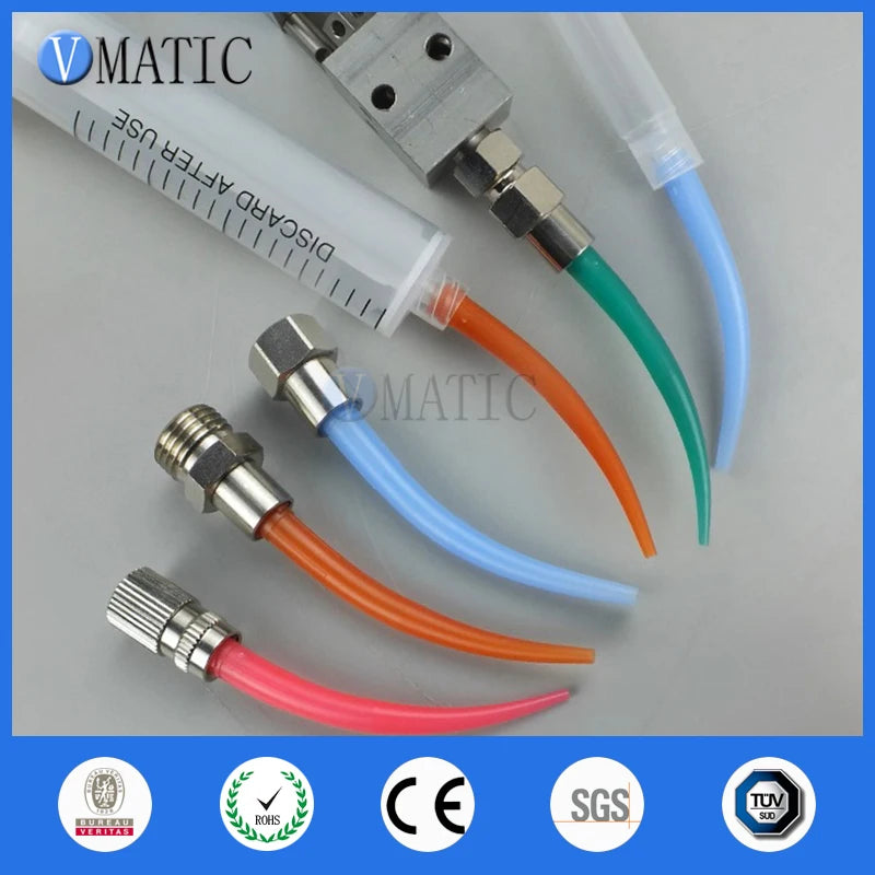 All Plastic Bendable Luer Lock Tips, 10G to 20G Extra Long Curved Dispensing Needles, Ox Horn Design TT Nozzles x 50pcs
