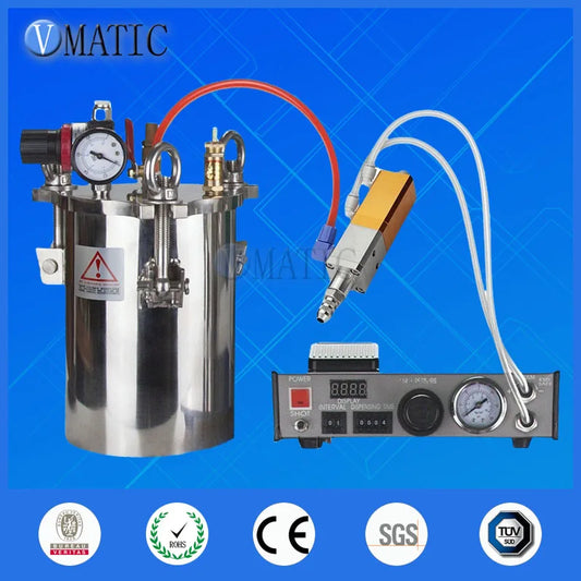 ‌3L SS Pressure Tank with Dispenser & Pneumatic Valves | Industrial System for Chemical Free Shipping‌