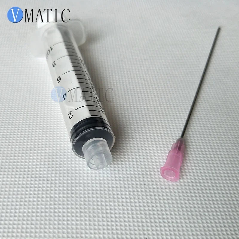 Free Shipping 18G 10cm Tubing Length Needles With 10ml/10cc Luer Lock Dispensing Syringes