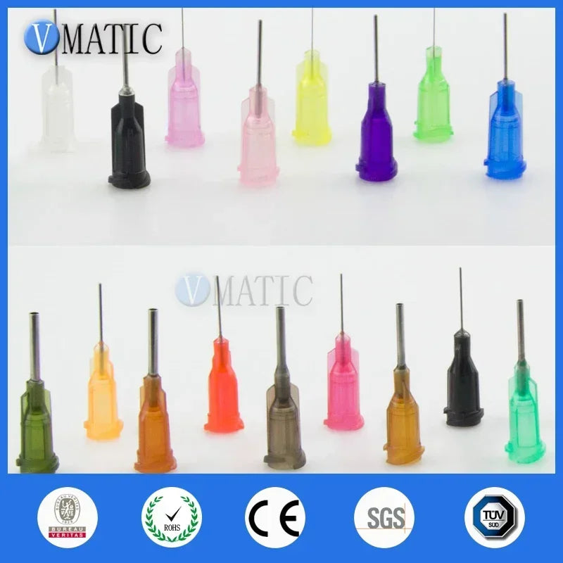 Plastic Products Manufacturer 14-27G 1/2 Inch Luer Lock Tips Dispensing Industrial Syringe Flat Blunt Needle Total 1000pcs