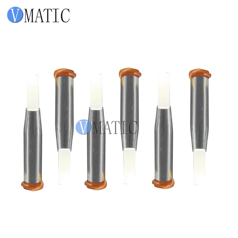 High Quality 15G Dispensing Needle Brush Double Screw Thread Needles EFD Soft Brush Needle Round Dia 4mm