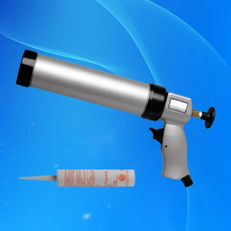 ‌Pneumatic Sealant Gun 310ml with Cartridge | Industrial Glass Windshield Adhesive Dispenser Aluminum Body Fast Ship‌