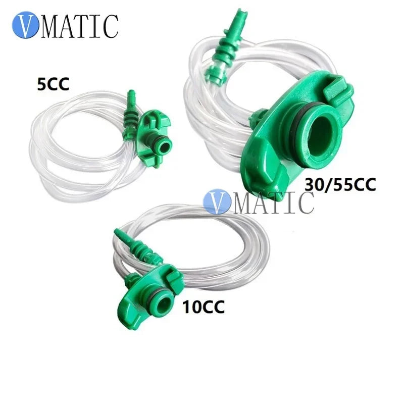Free Shipping Green Color Liquid Dispenser Solder Paste Adhesive Glue Syringe With Glue Dispensing Needle Tips