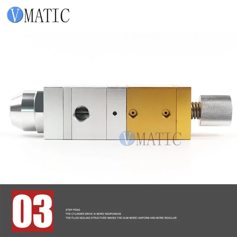 High Quality Single Cylinder Two Fluid Suction Adjustable ABS Double Liquid Dispensing Valve Double Rubber Mixing Valve 1: 1
