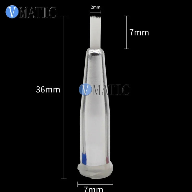 Free Shipping 27G Dia 2mm White Color Luer Lock Wool Brush For Glue Dispensing