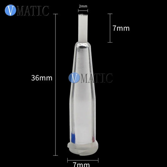 Free Shipping 27G Dia 2mm White Color Luer Lock Wool Brush For Glue Dispensing