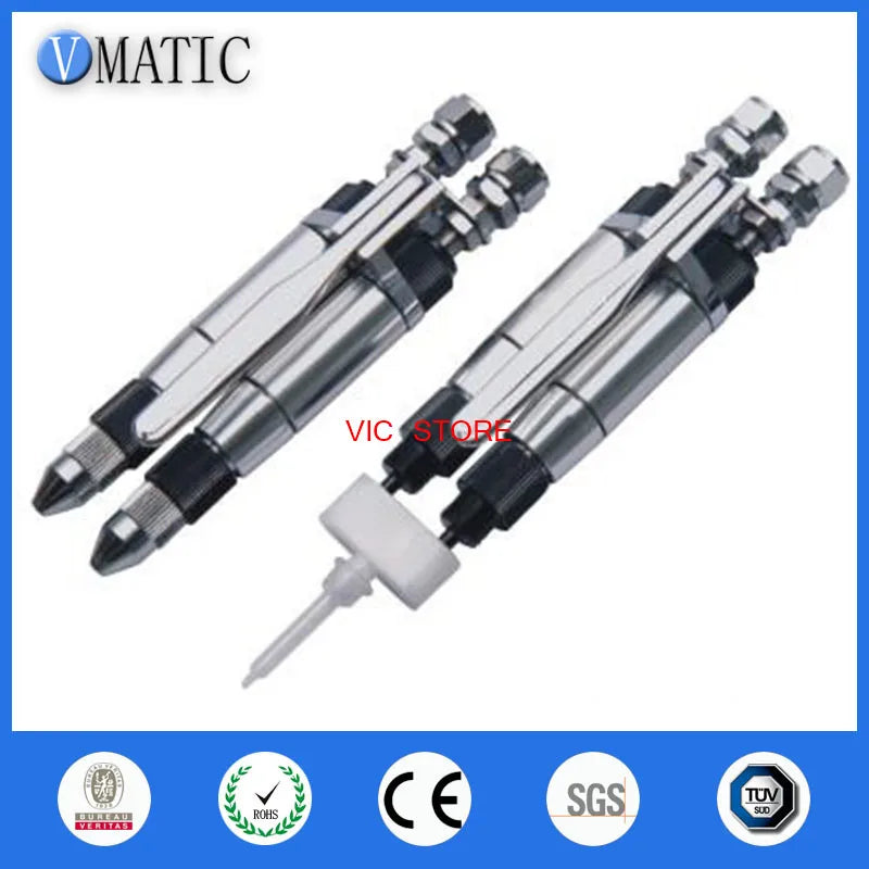 High Quality AB Component Epoxy Dispensing Valve Pneumatic Glue Dispensing Valve Manual Valve AB Two Liquid Dispensing Valve