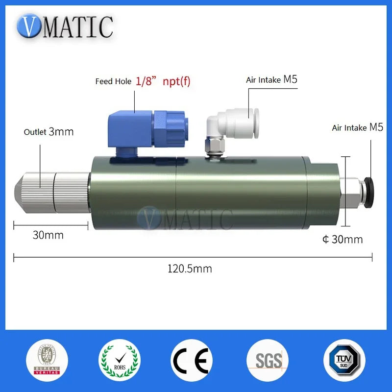High Quality VC5252 Glue Dispensing Pneumatic Suck Back Double Action Plunger Valve For White Emulsoid Adhesive & UV Adhesive