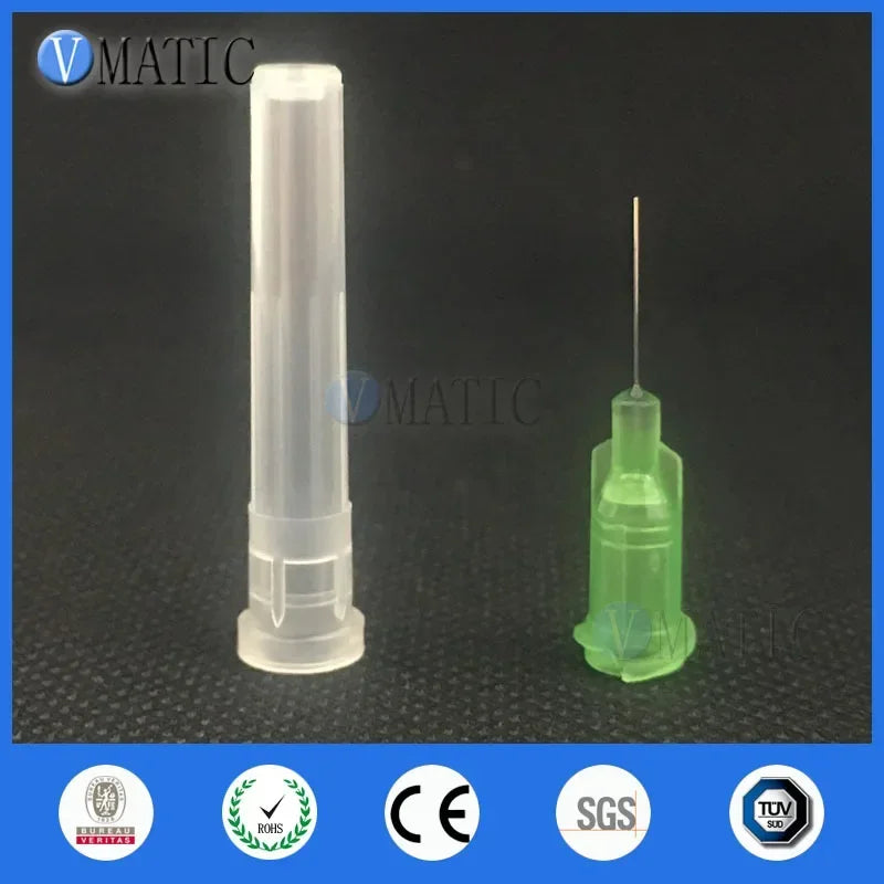 Free Shipping Non Sterilized 34G Luer Lock 0.5'' Tubing Length Glue Dispensing Needle 1/2 Inch With Cap