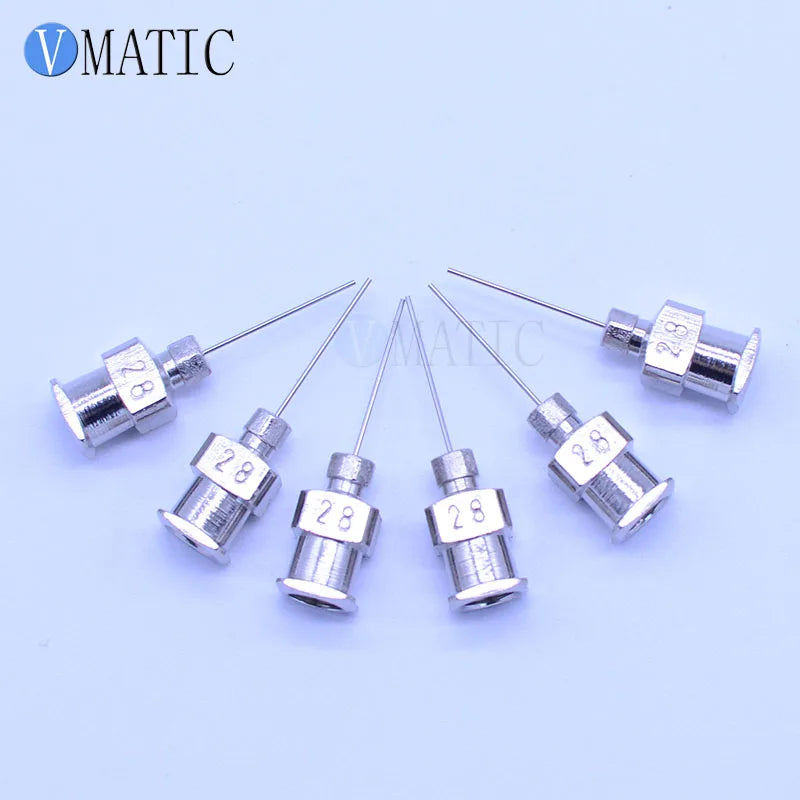 High Quality 0.5 inch Tip Length 28G All Metal Tips Blunt Stainless Steel 12PCS