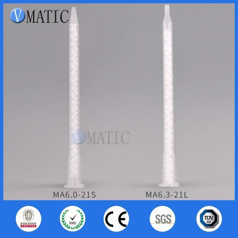 ‌MA6.0-21S Static Mixer Nozzles 10-Pack | High Flow Resin/Epoxy Mixing Tips for Adhesive Guns (Industrial Grade)‌