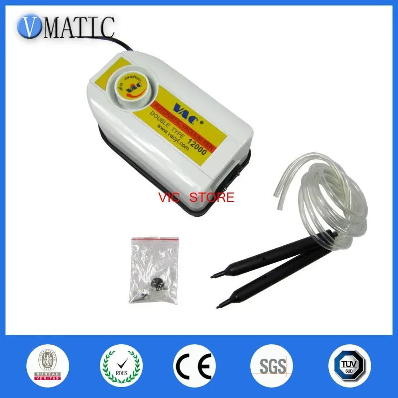 Free Shipping VAC 12000 Vacuum Suction Pump / Pen for Bag Repair, IC SMD Pick Up