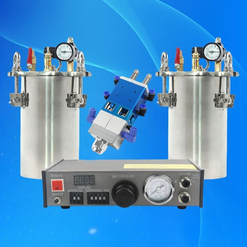 ‌Auto Glue Dispenser | 2x2L Tanks + Dual-Piston System for Automotive Sealing High Flow Fast Ship‌