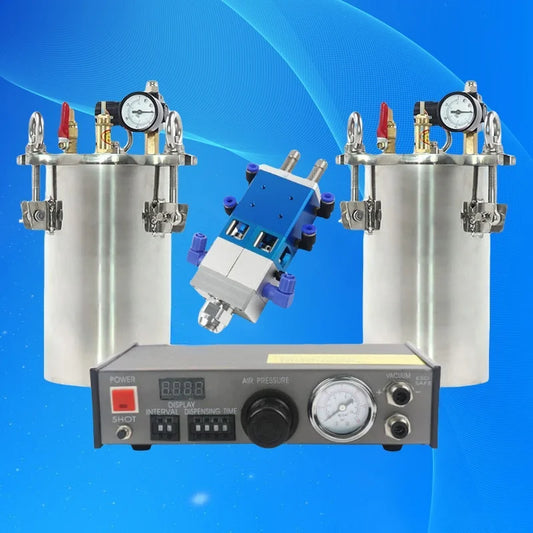 ‌Auto Glue Dispenser | 2x2L Tanks + Dual-Piston System for Automotive Sealing High Flow Fast Ship‌