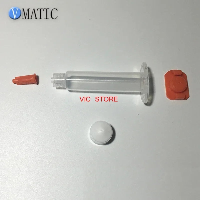 Free Shipping 55Cc/Ml Us Style Dispenser Pneumatic Syringe With Tip Cap And End Cap, Dispensing Syringe