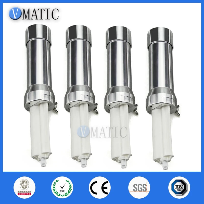 High Quality 50ml/cc 4:1 AB Two Component Flashlight Pneumatic Glue Dispensing Valve Cartridge Holder