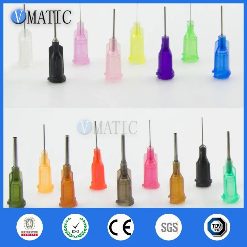 Plastic Products Manufacturer 14-27G 1/2 Inch Luer Lock Tips Dispensing Industrial Syringe Flat Blunt Needle Total 1000pcs