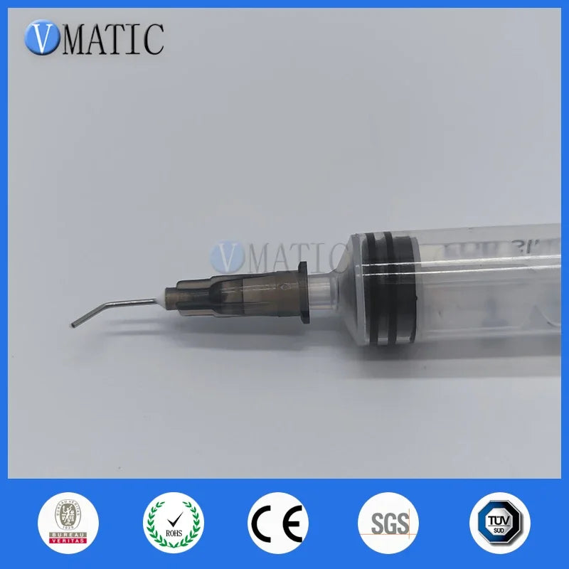 Free Shipping 100 Pieces 22G 45 Bent Degree 0.5'' 1/2 Inch Glue Dispensing Needle Bayonet Type Needles