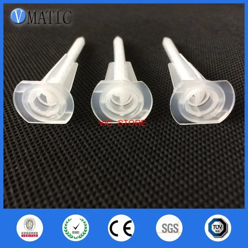 ‌MA3.0-17S Dual-Component Epoxy Mixer Nozzle | 17-Spiral Static Mixer for High-Viscosity Resin (Anti-Drip White PP, 2:1 Mix Rati