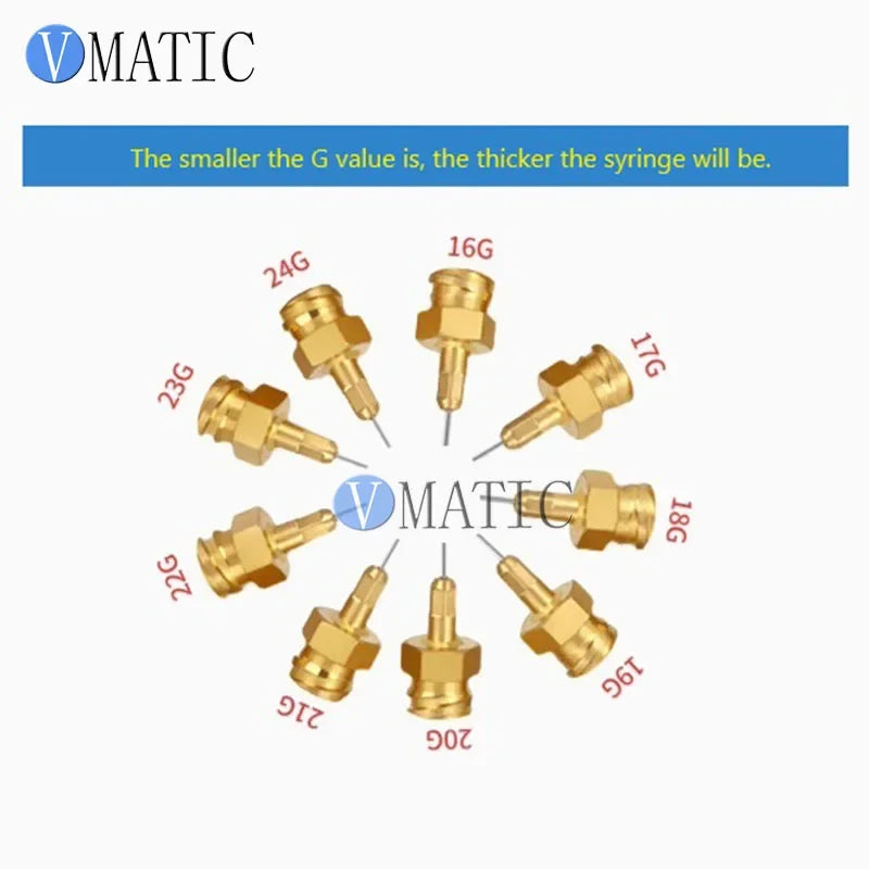 Free Shipping Luer Style Solid Brass Hot Glue Nozzle - Precision Anti-Drip Tip for Universal Glue Guns x 1pc