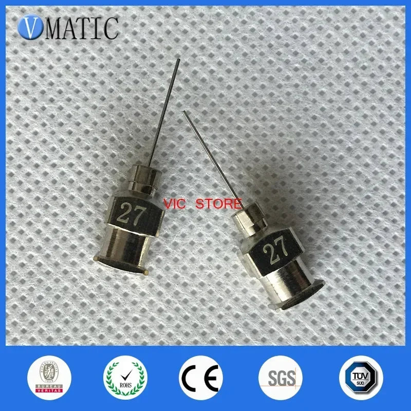 ‌27G Blunt Syringe Needles 12pcs | All-Metal Stainless Steel Tips for Glue/Resin/Cosmetics (1/2" Tip Precision Control)‌
