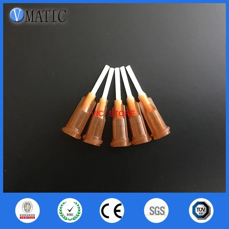 ‌15G PP Flexible Dispensing Needles 1/2" | 100Pcs Non-Conductive for Epoxy/Silicone Free Shipping‌