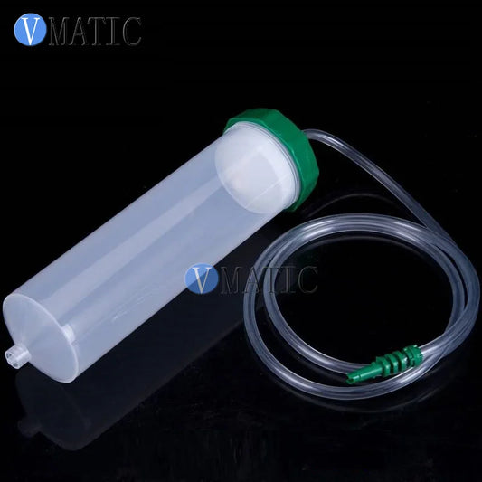 Free Shipping Luer Lock Tip Liquid Dispensing Pneumatic Syringe Barrel 300 Ml 300 Cc With Piston & Adapter