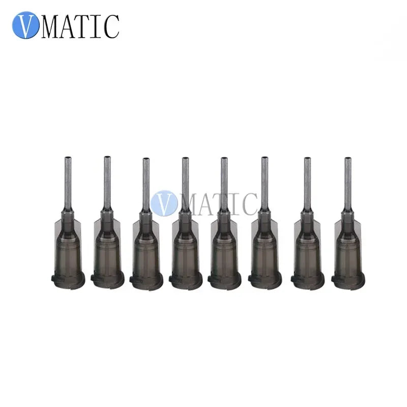 High Quality 100 Pcs Industrial Tips 15G Dispensing Needles Amber Color Glue Dispense Blunt Needle 1/2 Inch