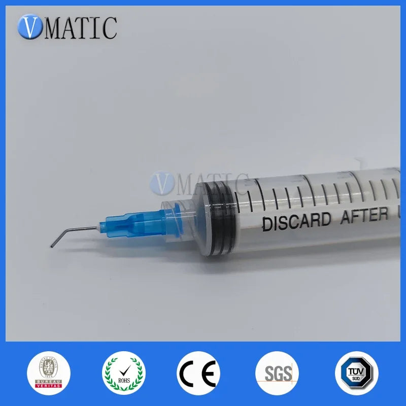 Free Shipping 100 Pieces 23G 45 Bent Degree 0.5'' Glue Dispensing Needle Bayonet Type Dispenser Needles 1/2 Inch