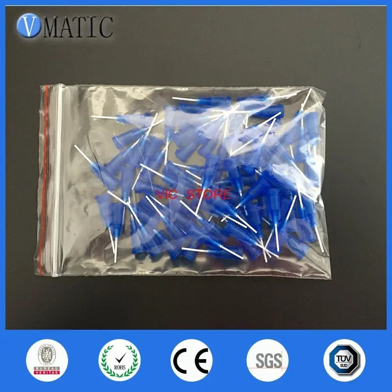 ‌22G(0.71mm) Flexible PP Dispensing Needles | 12.7mm(0.5") Color-Coded Tips for UV Adhesive & Silicone (100pcs Sterile Pack)‌