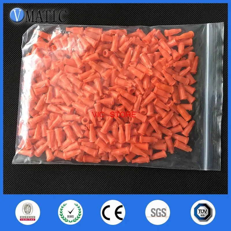 ‌1000Pcs Bulk Syringe Tip Caps | US-Made Glue Dispensing Stoppers for Industrial/DIY Free Shipping‌