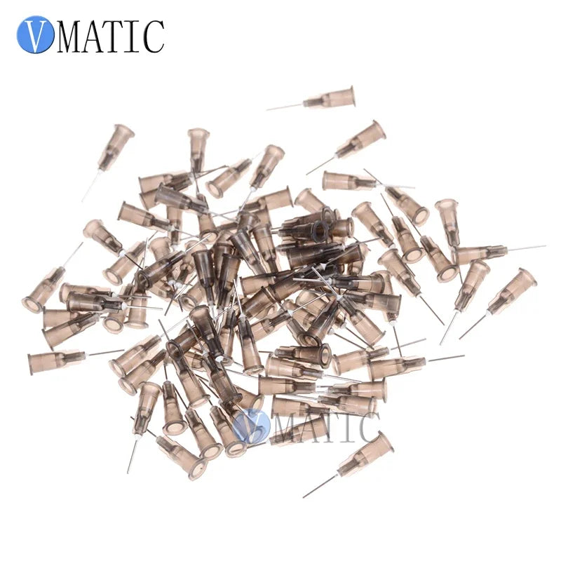 Free Shipping 1/2 Inch Blunt Glue Adhesive Fluid Dispensing Stainless Steel Syringe Needle Tips