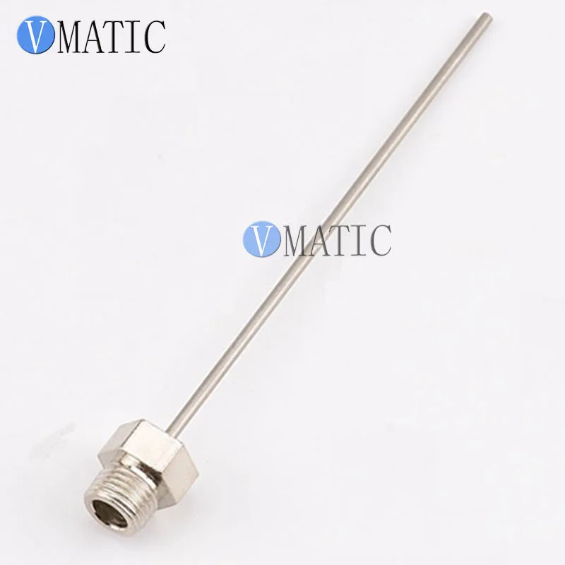 Free Shipping 2Pcs Quality OEM Special Screw Thread Metal Luer Lock Stainless Steel Dispensing Needles M3M4M5M6