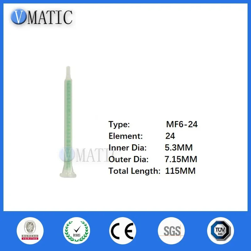 ‌Industrial 1:1 Epoxy Mixer Nozzles MF06-24 | 30pcs Eng-Resin Static Tips for Electronics/Auto Adhesive Free Shipping‌