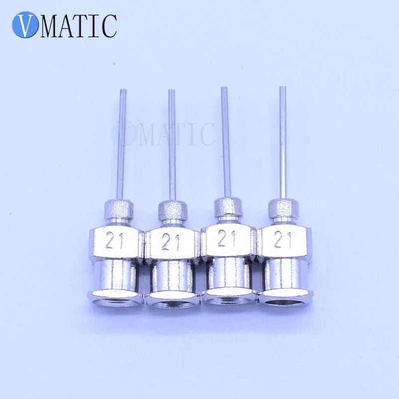 Free Shipping 0.5'' Length 21G All Metal Blunt Stainless Steel 12 Pcs Glue Dispensing Syringe Needle Tips 1/2 Inch