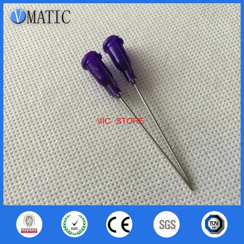 Free Shipping 100Pcs Dispensing Needles 21G Syringe Needle Tip 1 Inch Tubing Length Syringe Needles