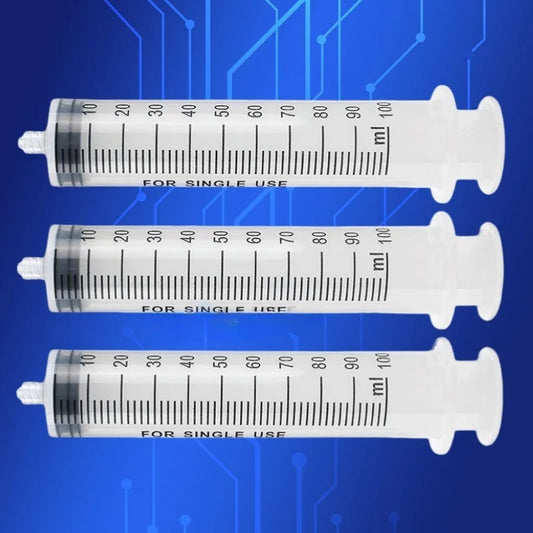 Free Shipping 100cc Manual Glue Dispensing Syringe Dispenser Syringe 100ml