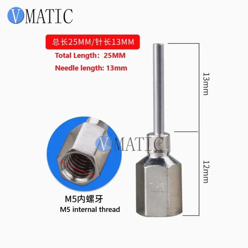 M5 Thread Gold Plated Solder Tip - 1/2" Hexagonal Solder Paste Nozzle, Prevents Oxidation & Saves Paste for Soldering Iron