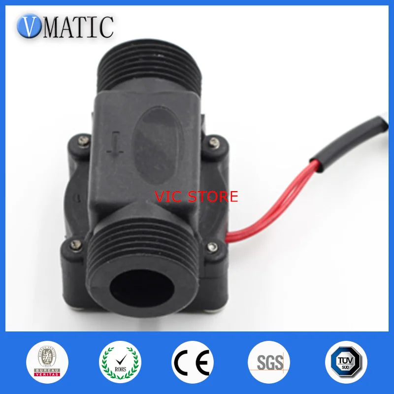 High Quality VC678-1 Black Plastic Electronic Hot Automatic Sensor Toilet Flush Valve Toilets Magnetic Water Flow Switch