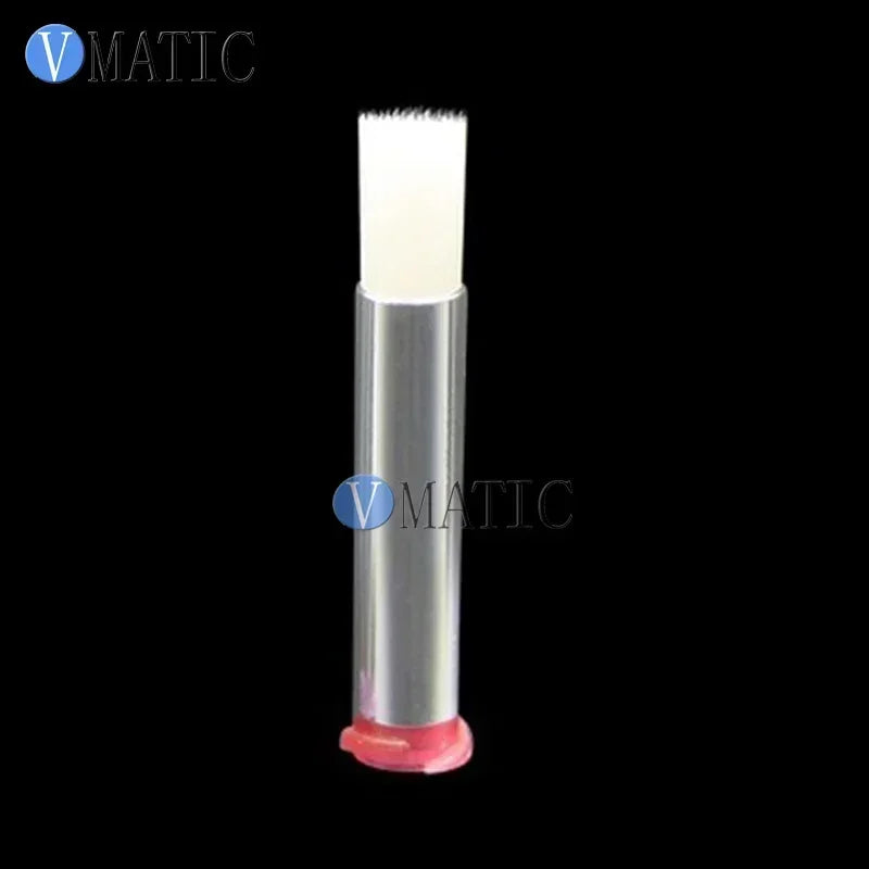 Free Shipping 25G 6mm Brush Tip Needle Double Screw Thread Needles EFD Soft Brush Needle Round Mouth Dispensing Needle