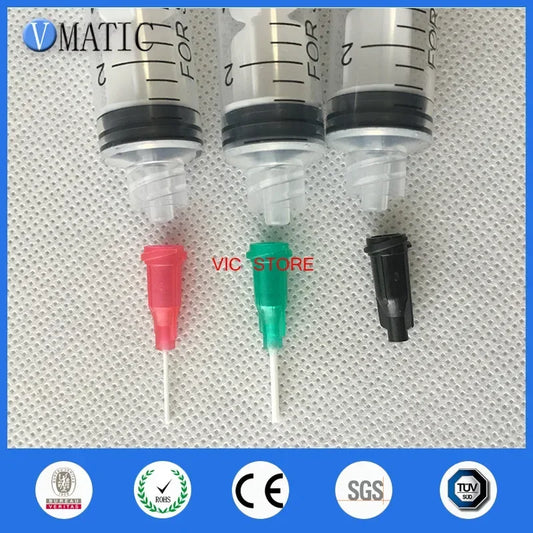 ‌10ml Manual Dispensing Syringe Kit | Precision Solder Paste & Adhesive Applicator with Interchangeable Tips (Industrial Plastic