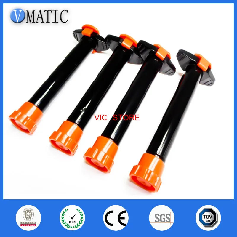 High Quality 10cc/ 10ml UV Black Dispensing Syringe Barrel With Caps/stopper Piston And End Cover, No Glue Inside