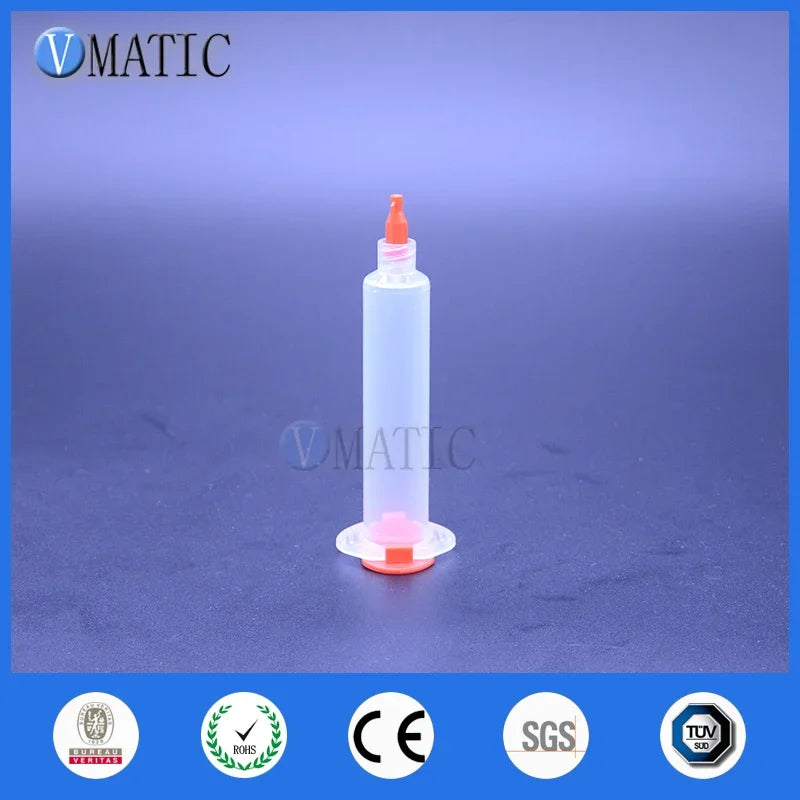 Free Shipping 1800 Sets 5 Cc Ml Glue Dispensing Pneumatic Syringe With Piston & Stoppers Accessories As Photo
