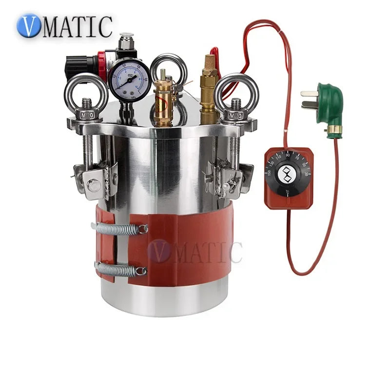 Free Shipping Silicone Heating Plate Temperature Control Thermostat Dispensing Barrel Stainless Steel Pressure Tank