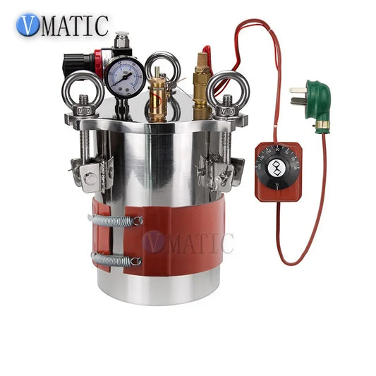 Free Shipping Silicone Heating Plate Temperature Control Thermostat Dispensing Barrel Stainless Steel Pressure Tank