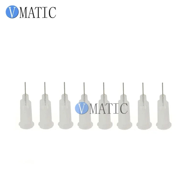 Free Shipping Clear Color 100Pcs/Lot 27G 1/4'' Stainless Steel Tip Dispensing Screw Needles Syringe Needle Tips